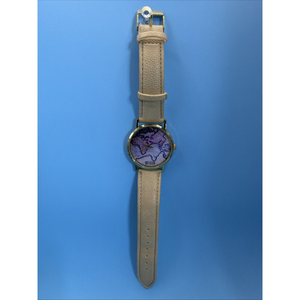 Cote D’Azur World Map Watch Tested Working Includes New Battery - Picture 2 of 5